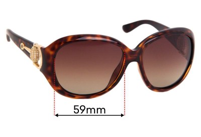 Sunglass Fix Replacement Lenses for Gucci 3712/S - 59mm wide 