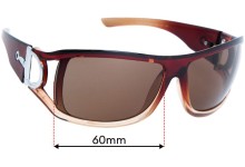 Gucci MOD SL8345 Replacement Sunglass Lenses - 60mm wide