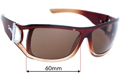 Gucci MOD SL8345 Replacement Sunglass Lenses - 60mm wide 