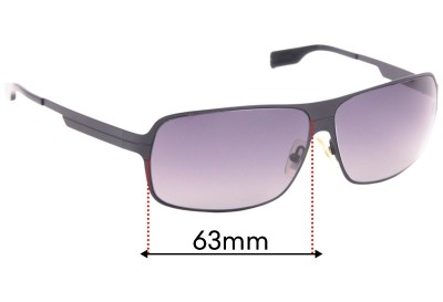 Hugo Boss 0288/F/S Replacement Lenses 63mm wide 