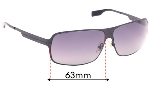 Sunglass Fix Replacement Lenses for Hugo Boss 0288/F/S - 63mm Wide 