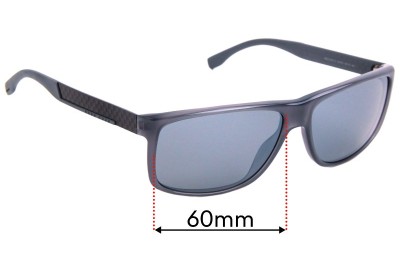 Hugo Boss 0637/S Replacement Lenses 60mm wide 