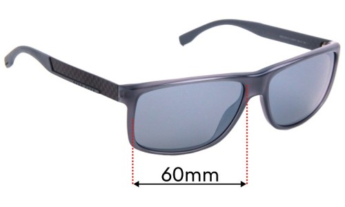 Sunglass Fix Replacement Lenses for Hugo Boss 0637/S - 60mm Wide 