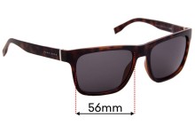 Sunglass Fix Replacement Lenses for Hugo Boss 0727/S - 56mm Wide