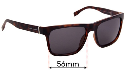 Sunglass Fix Replacement Lenses for Hugo Boss 0727/S - 56mm Wide 