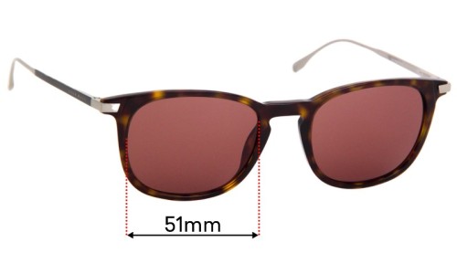 Sunglass Fix Replacement Lenses for Hugo Boss 0783/S - 51mm Wide 