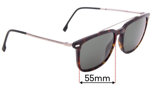 Sunglass Fix Replacement Lenses for Hugo Boss 0930/S - 55mm Wide 