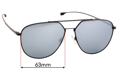 Hugo Boss 0994/F/S Replacement Lenses 63mm wide 