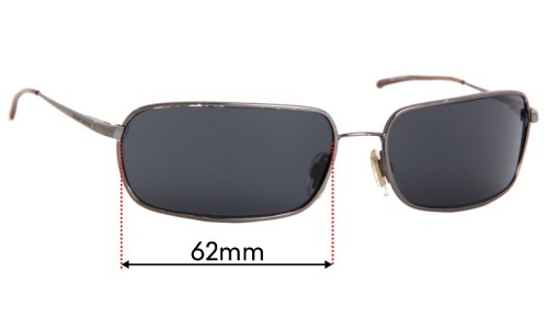 Sunglass Fix Replacement Lenses for Hugo Boss HB113311 - 62mm Wide 