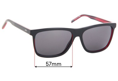Hugo Boss HG Sun Rx 01 Replacement Lenses 57mm wide 