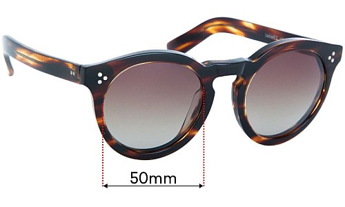 Sunglass Fix Replacement Lenses for Illesteva Leonard 2 - 50mm Wide Sunglass Fix Replacement Lenses for Illesteva Leonard 2 - 50mm Wide