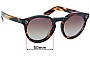 Sunglass Fix Replacement Lenses for Illesteva  Leonard 2 - 50mm Wide 