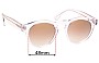 Sunglass Fix Lentes de Repuesto para Illesteva  Leonard - 48mm Wide 