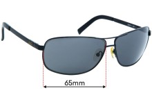 JAG 1306 Replacement Sunglass Lenses - 65mm wide