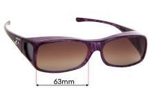 Johnathan Paul Aria  Replacement Sunglass Lenses - 54mm Wide