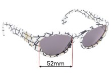 Sunglass Fix Replacement Lenses for Karl Lagerfeld 3601 - 52mm Wide