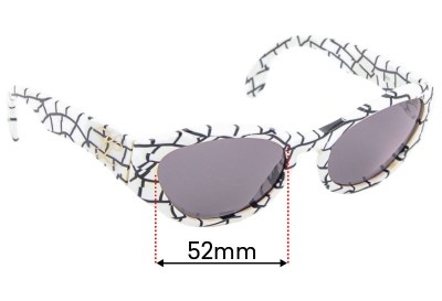 Karl Lagerfeld 3601 Replacement Lenses 52mm wide 