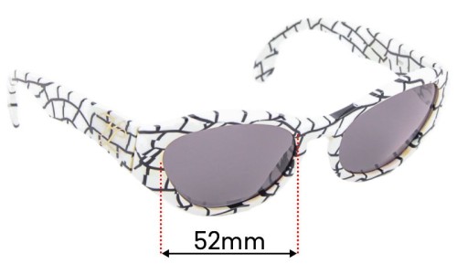 Sunglass Fix Replacement Lenses for Karl Lagerfeld 3601 - 52mm Wide 