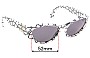 Sunglass Fix Replacement Lenses for Karl Lagerfeld 3601 - 52mm Wide 