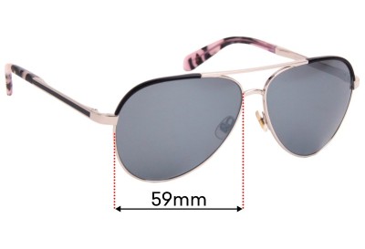 Kate Spade Amarissa/S Replacement Lenses 59mm wide 