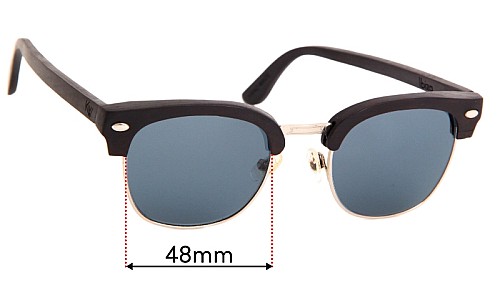 Sunglass Fix Verres de Remplacement pour Kate Wood Ibiza - 48mm Wide 