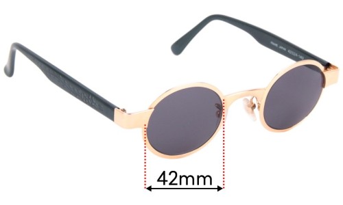 Sunglass Fix Replacement Lenses for Kenzo KE2870 - 42mm Wide 