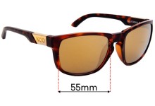 Sunglass Fix Replacement Lenses for Koo California - 55mm Wide
