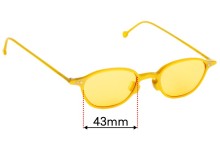 Sunglass Fix Replacement Lenses for L.A. Eyeworks Lenny - 43mm Wide