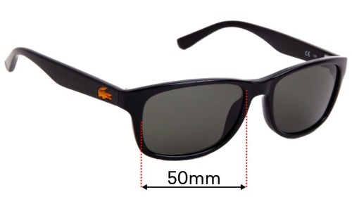 Sunglass Fix Replacement Lenses for Lacoste L3601S - 50mm Wide 