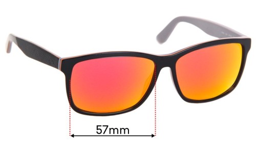 Sunglass Fix Replacement Lenses for Lacoste L705S - 57mm Wide 