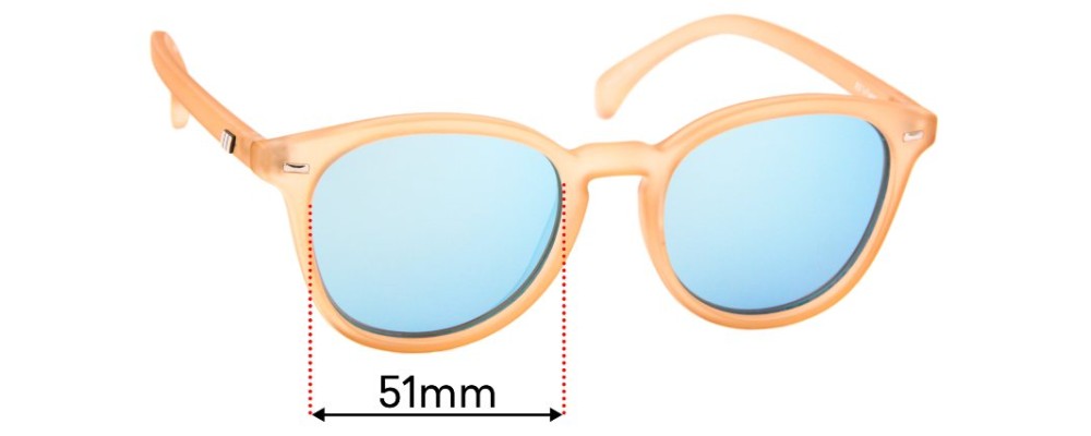 Sunglass Fix Replacement Lenses for Le Specs Bandwagon - 51mm Wide