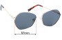 Sunglass Fix Replacement Lenses for Le Specs Escadrille - 57mm Wide 
