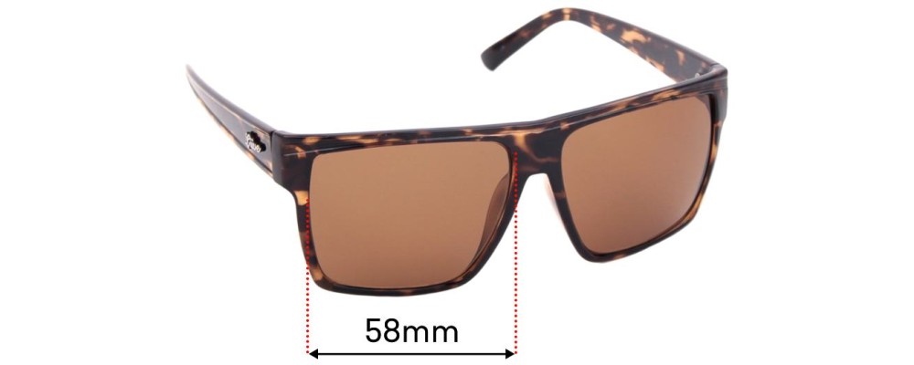 Sunglass Fix Replacement Lenses for LIIVE Juzzo - 58mm wide