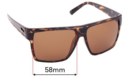 Sunglass Fix Replacement Lenses for Liive Juzzo - 58mm Wide 
