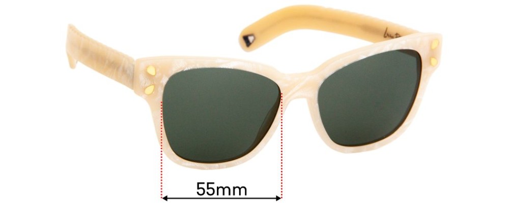 Sunglass Fix Replacement Lenses for Lucy Folk Diving For Gold - 55mm wide