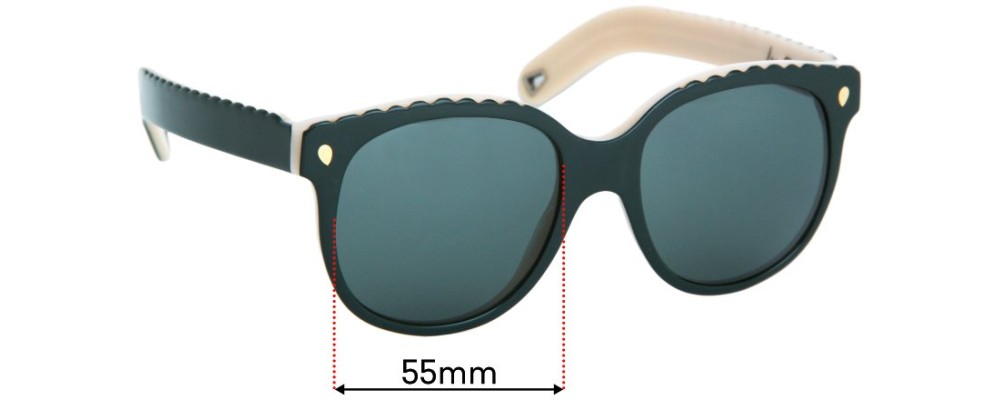 Sunglass Fix Replacement Lenses for Lucy Folk Sherbet Bomb  - 55mm wide