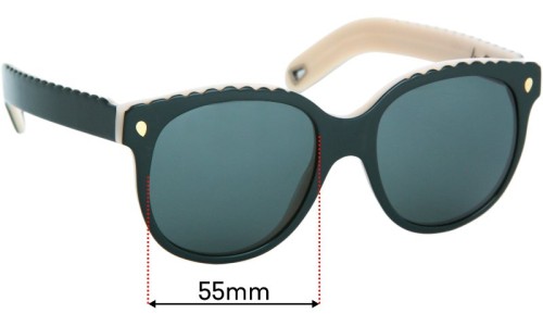 Sunglass Fix Replacement Lenses for Lucy Folk Sherbet Bomb - 55mm Wide 