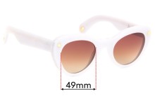 Sunglass Fix Replacement Lenses for Lucy Folk Wingspan - 49mm