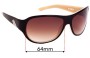 Sunglass Fix Replacement Lenses for Macbeth Metro - 64mm Wide 