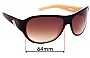Sunglass Fix Replacement Lenses for Macbeth Metro - 64mm Wide 