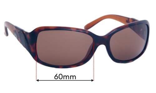 Sunglass Fix Replacement Lenses for Mako Unknown Model - 60mm Wide 
