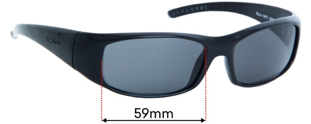 Mako Wave Replacement Sunglass Lenses - 59mm Wide