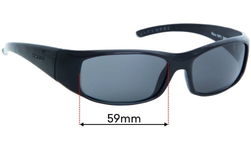 Sunglass Fix Replacement Lenses for Mako Wave - 59mm Wide 