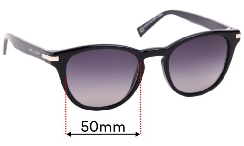 Sunglass Fix Replacement Lenses for Marc by Marc Jacobs 11 - 50mm Wide 