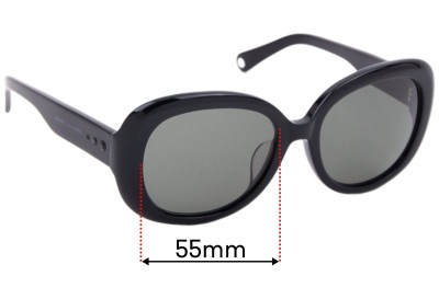 Marc by Marc Jacobs MMJ 97/F/S  Replacement Lenses 55mm wide 
