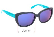 Sunglass Fix Replacement Lenses for Marc By Marc Jacobs MMJ355/S - 55mm Wide