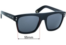 Sunglass Fix Replacement Lenses for Marc Jacobs MJ406/S - 55mm wide