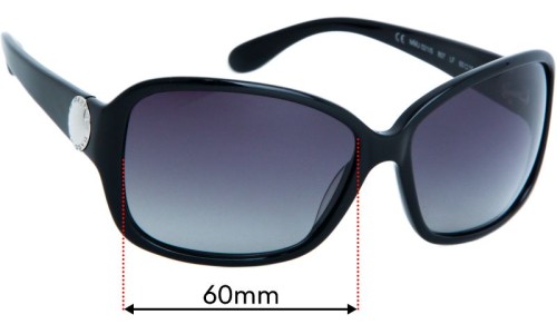 Marc by Marc Jacobs MMJ 021/S Replacement Lenses 60mm wide 