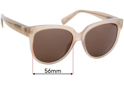 Marc by Marc Jacobs Sun Rx 11 Replacement Lenses 56mm wide 
