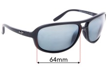 Sunglass Fix Replacement Lenses for Maui Jim MJ288 Breakers - 64mm Wide